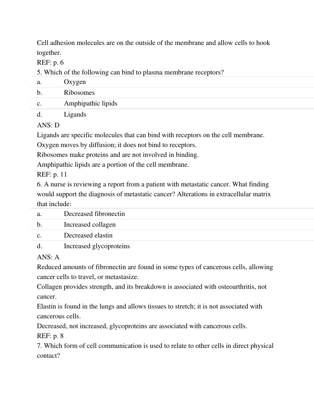 Preview page 4 of TEST BANK for Understanding Pathophysiology 5th Edition by Huether, Sue E., McCance