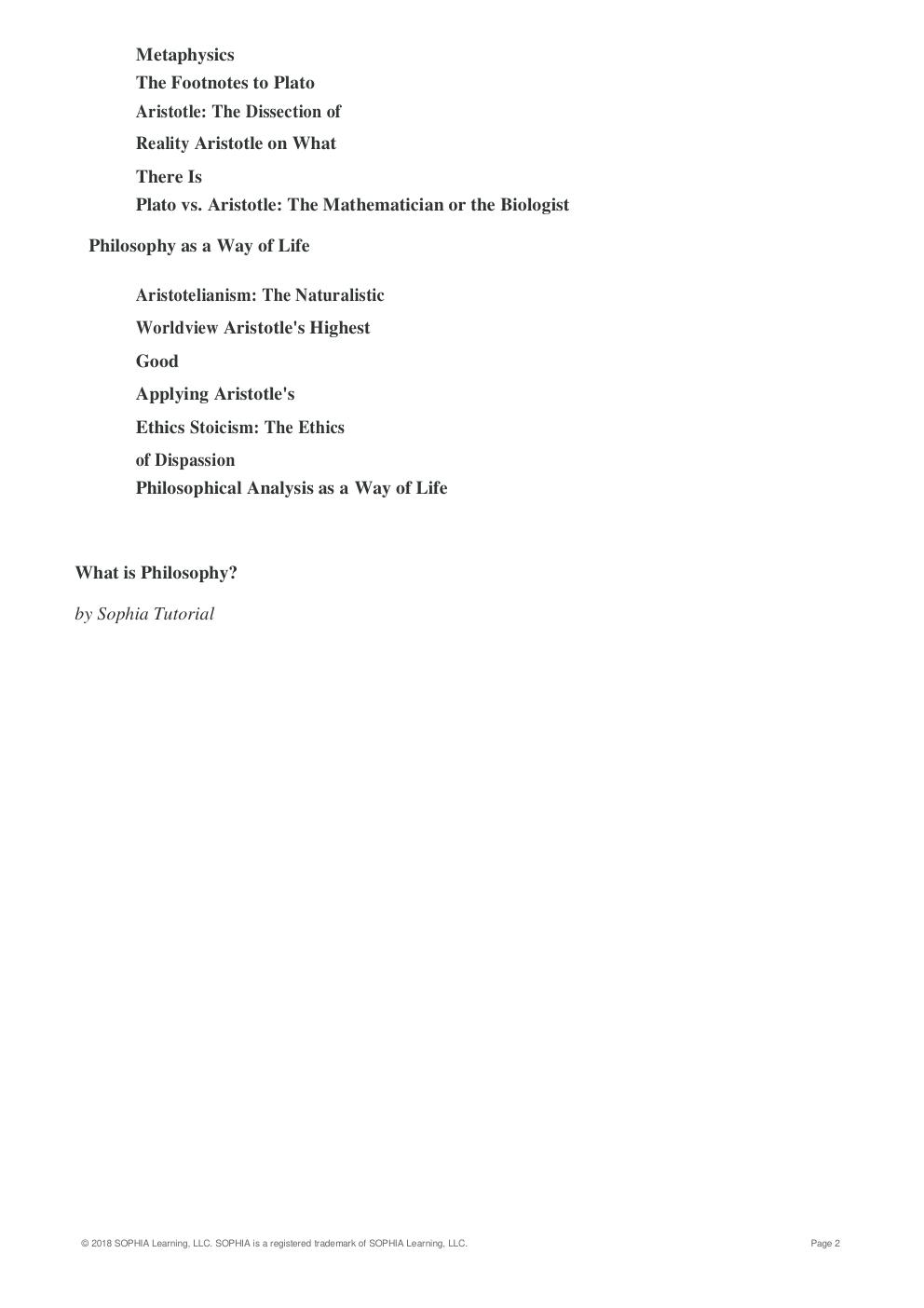 Preview page 2 of Unit 1 Tutorials: Great Philosophers