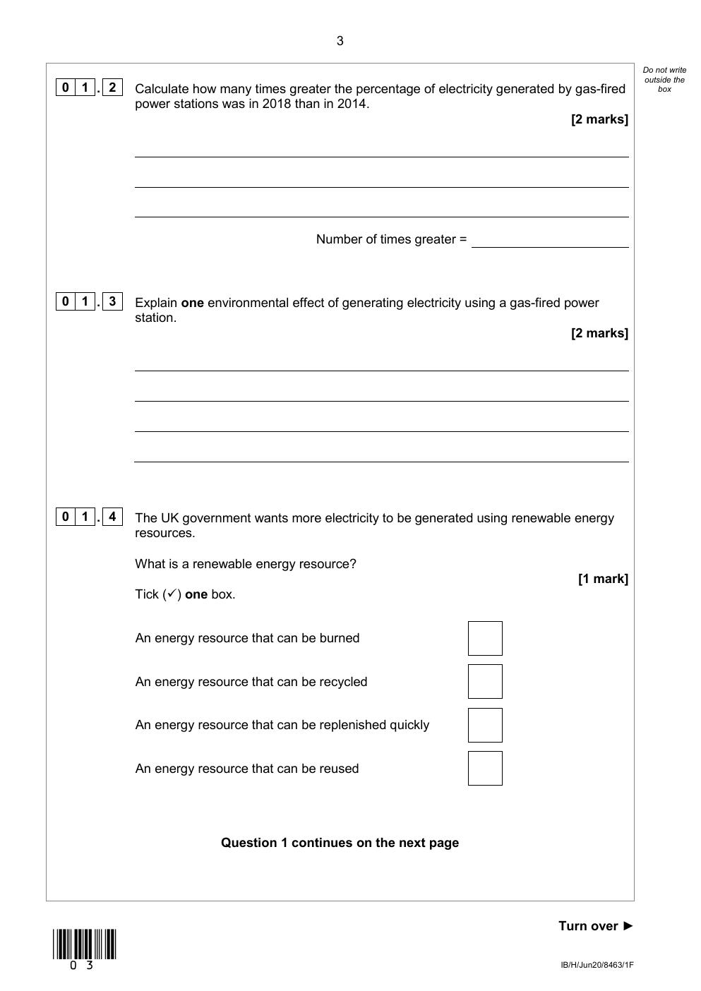 Preview page 3 of GCSE PHYSICS Foundation Tier Paper 1 Wednesday 20 May 2020
