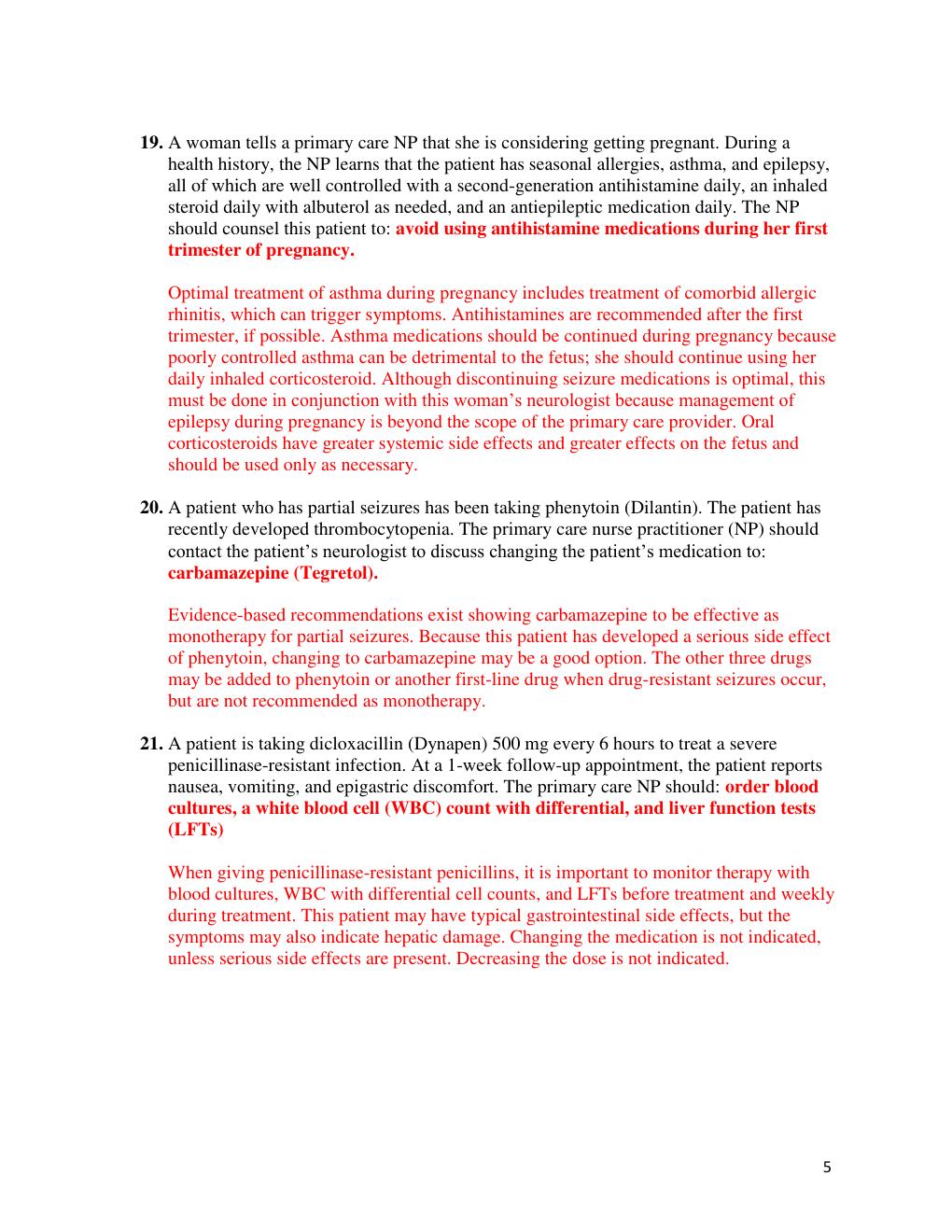 Preview page 5 of NR 508 FINAL EXAM | A patient who has diabetes reports intense discomfort when needing to void.