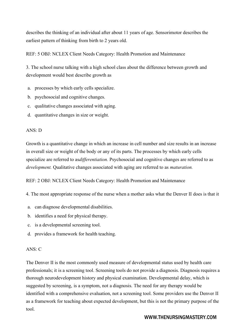 Preview page 3 of Test Bank for Advanced Practice Nursing : Essentials for Role Development 4th Edition by Joel