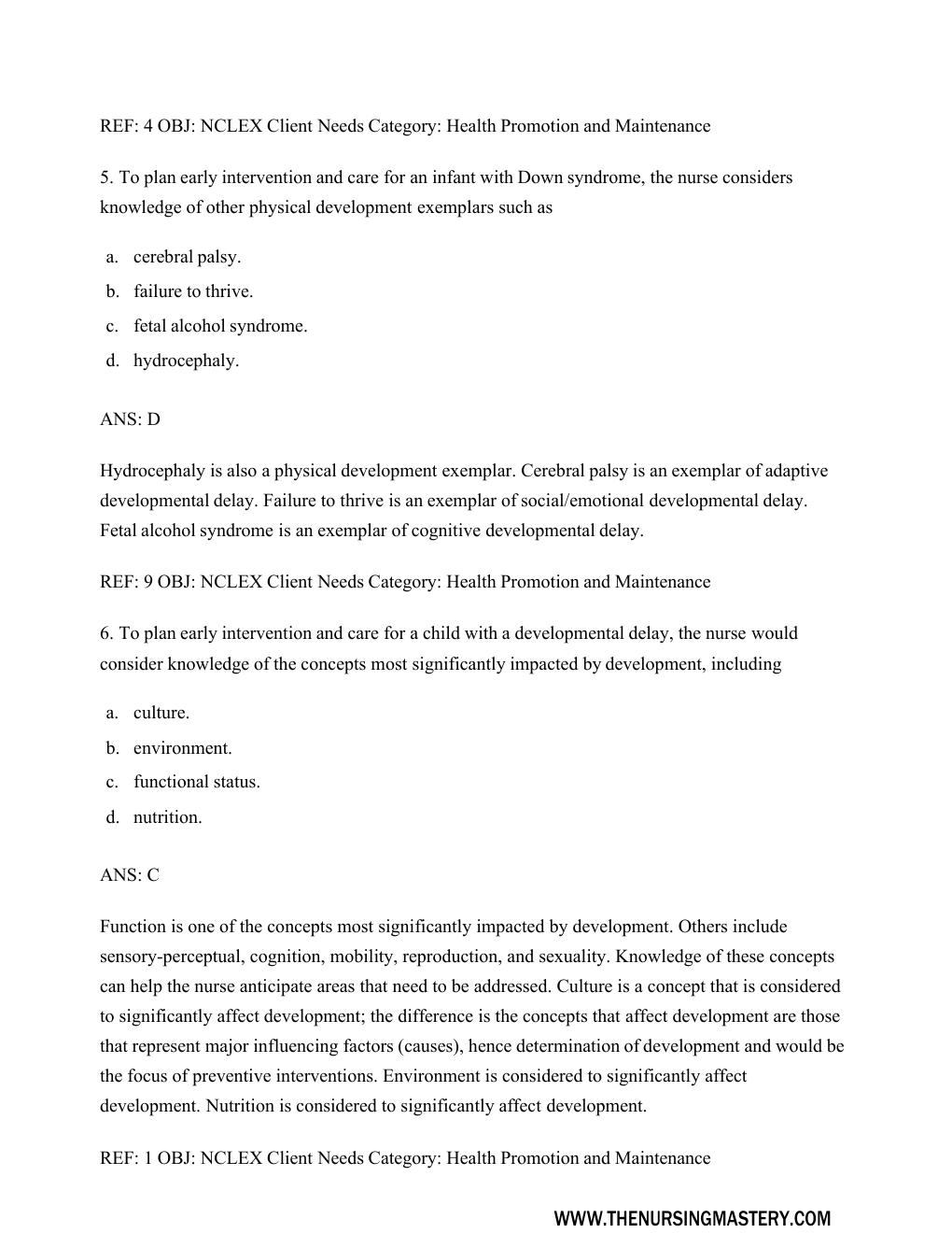 Preview page 4 of Test Bank for Advanced Practice Nursing : Essentials for Role Development 4th Edition by Joel