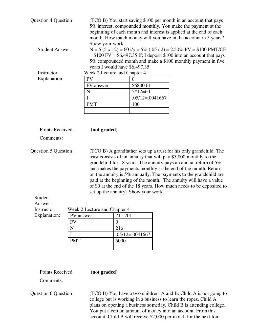 Preview page 2 of FIN 515 MIDTERM EXAM