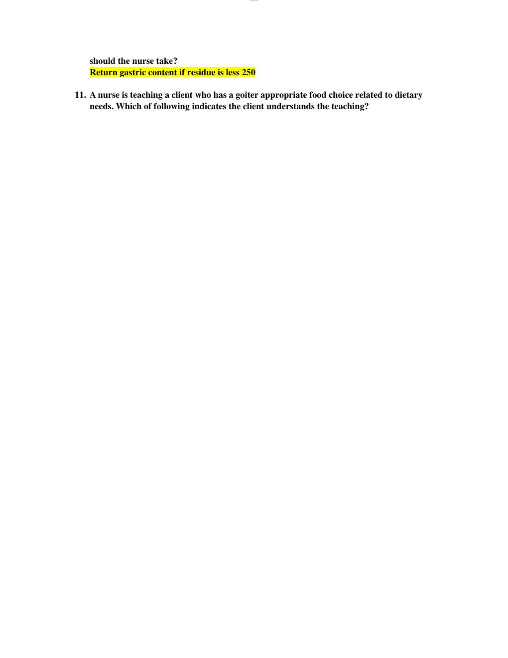 Preview page 3 of ATI NUTRITION PROCTORED EXAM RETAKE 2019