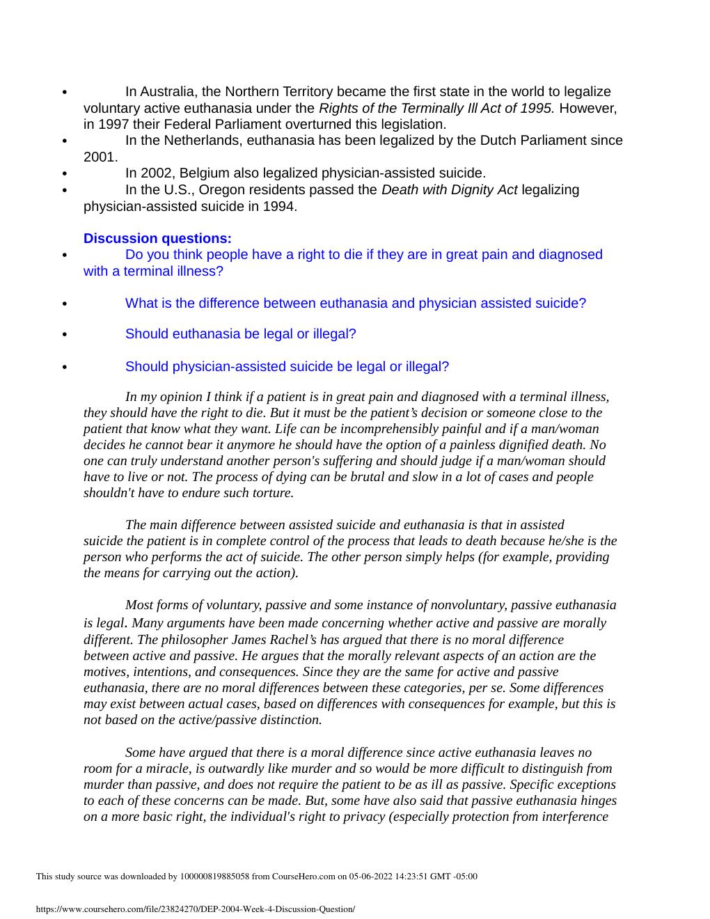 Preview page 3 of DEP-2004 Week 4 Discussion Question- Keiser University
