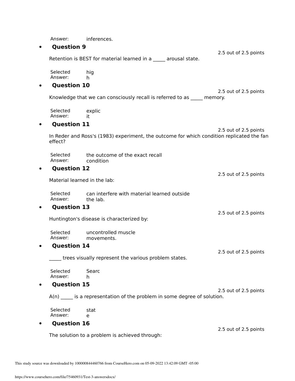 Preview page 2 of PSYC 575 Test 3 Answers- Liberty University