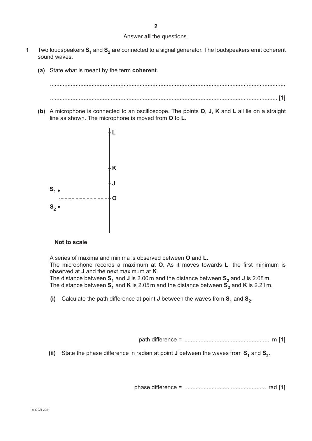 Preview page 2 of >_AS Level Physics A_H156/02 Question Paper Oct 2021| Depth in Physics