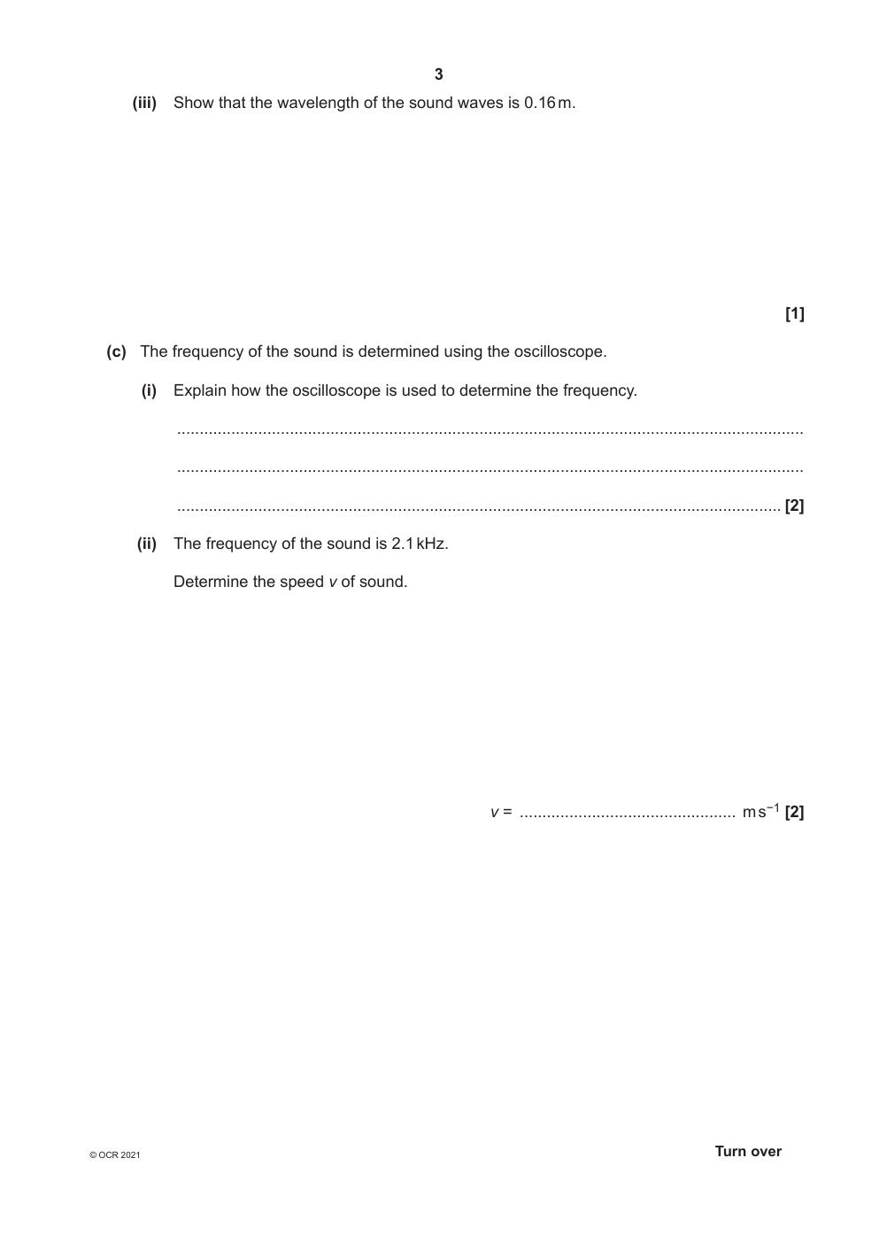 Preview page 3 of >_AS Level Physics A_H156/02 Question Paper Oct 2021| Depth in Physics