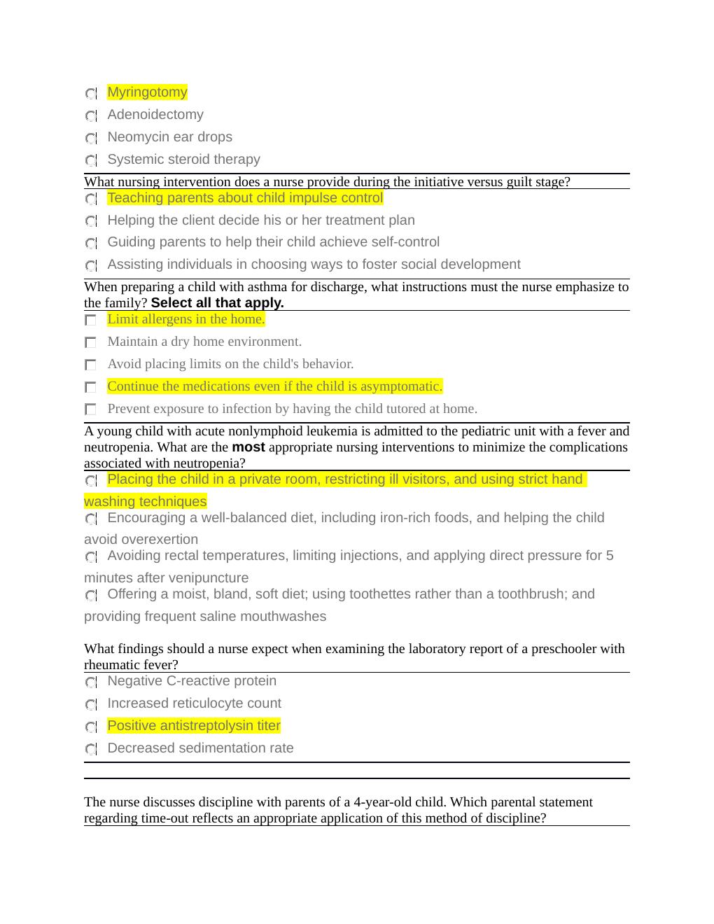 Preview page 3 of NURS 1102 Preschoolers EAQ- Texas A&M University