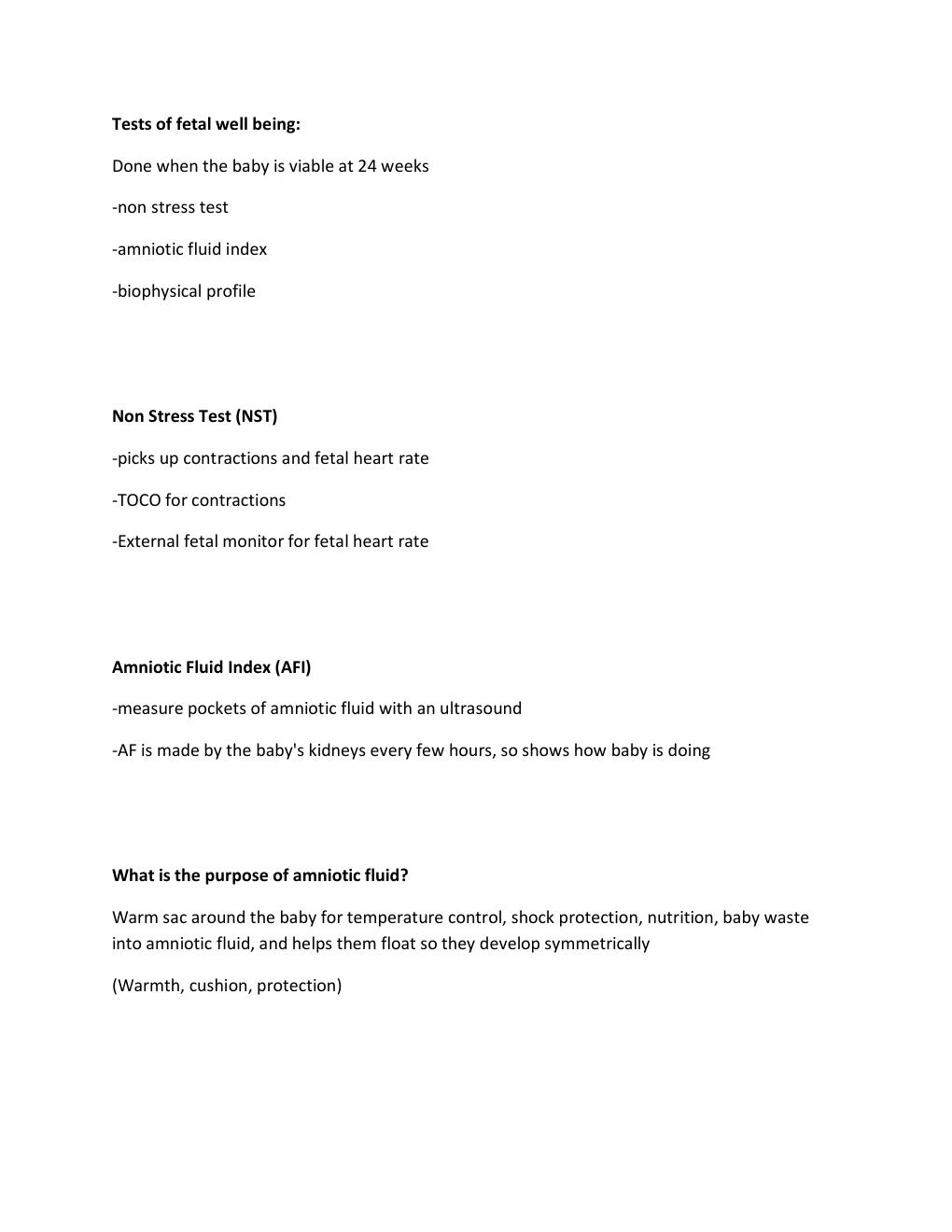 Preview page 2 of Nursing 326 Quiz 2 | Until 28 weeks gestation how often does the mother go to prenatal visits? | Until 36 weeks gestatio