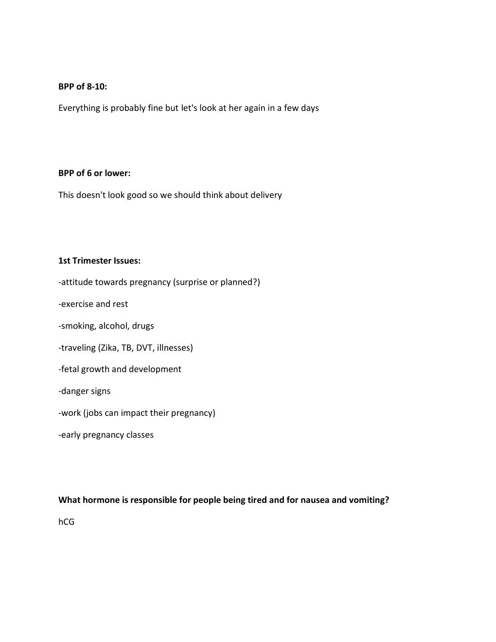 Preview page 4 of Nursing 326 Quiz 2 | Until 28 weeks gestation how often does the mother go to prenatal visits? | Until 36 weeks gestatio