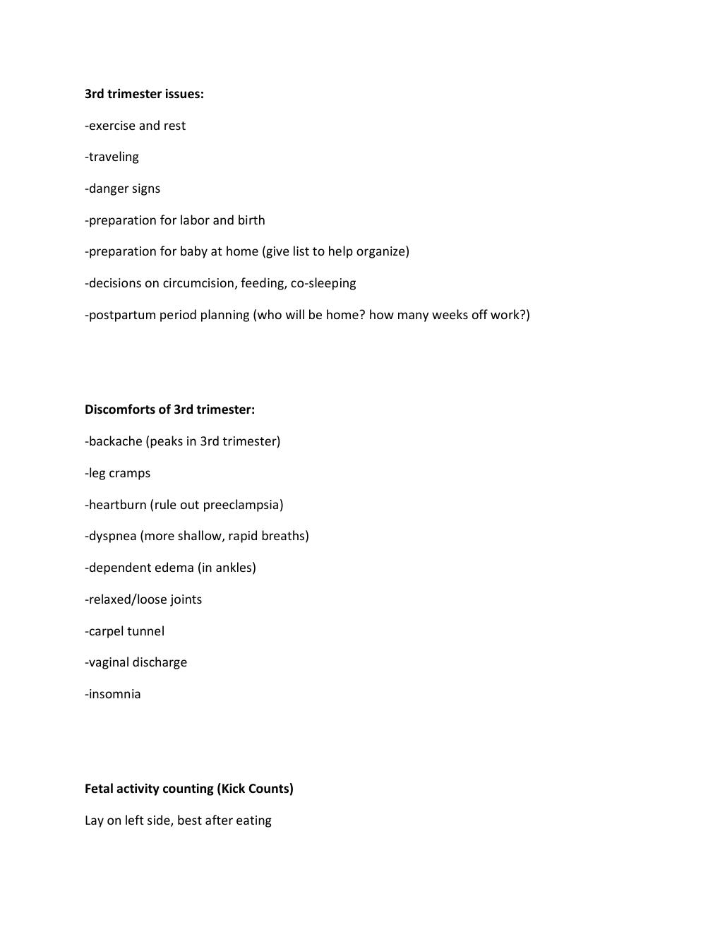 Preview page 7 of Nursing 326 Quiz 2 | Until 28 weeks gestation how often does the mother go to prenatal visits? | Until 36 weeks gestatio