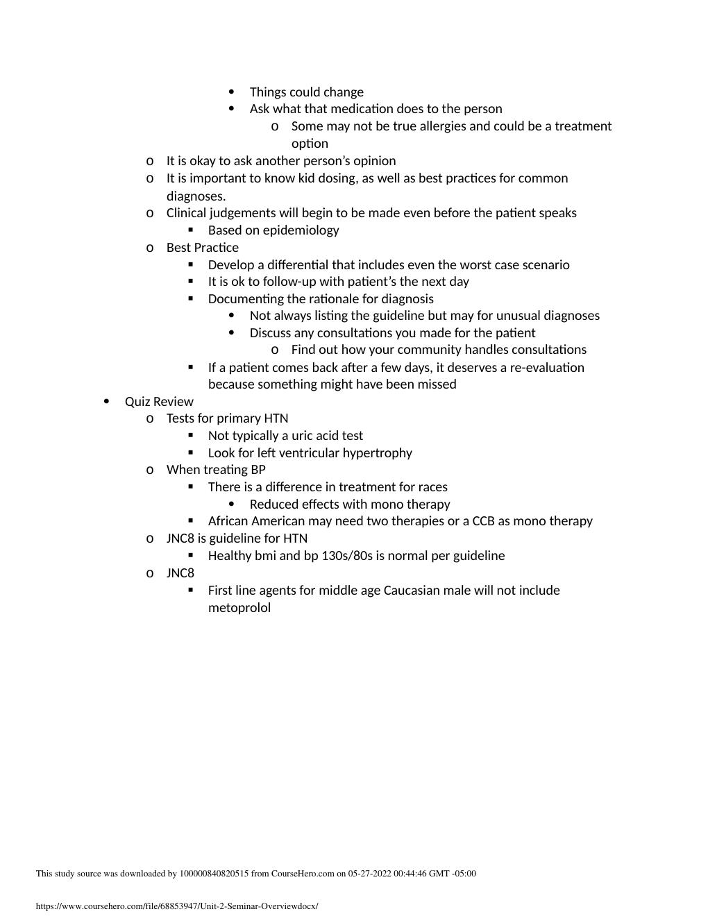 Preview page 3 of Unit 2 Seminar Overview I Human review Harvey Hoya (solved) 2021