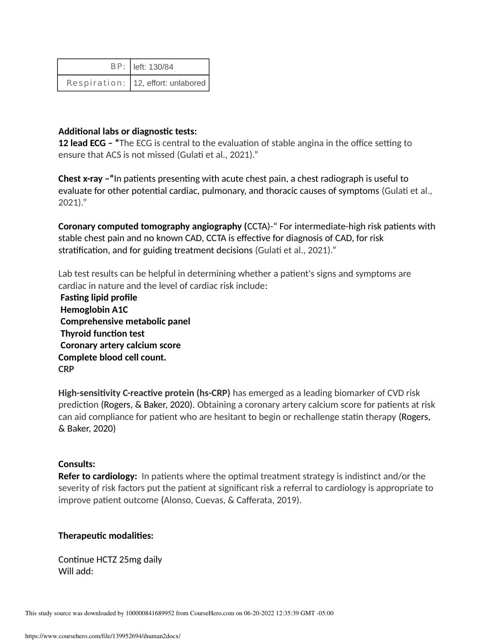 Preview page 2 of Walden University NRNP 6531| Ihuman #2 Darius Davis
