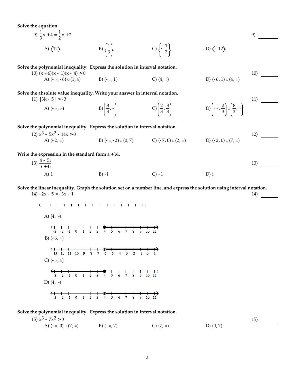 Preview page 3 of TEST BANK for Algebra & Trigonometry, 4th edition by Kirk Trigsted