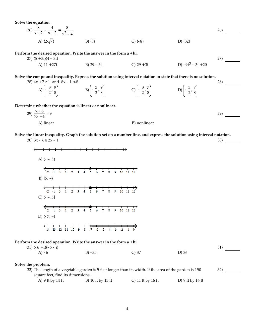 Preview page 5 of TEST BANK for Algebra & Trigonometry, 4th edition by Kirk Trigsted