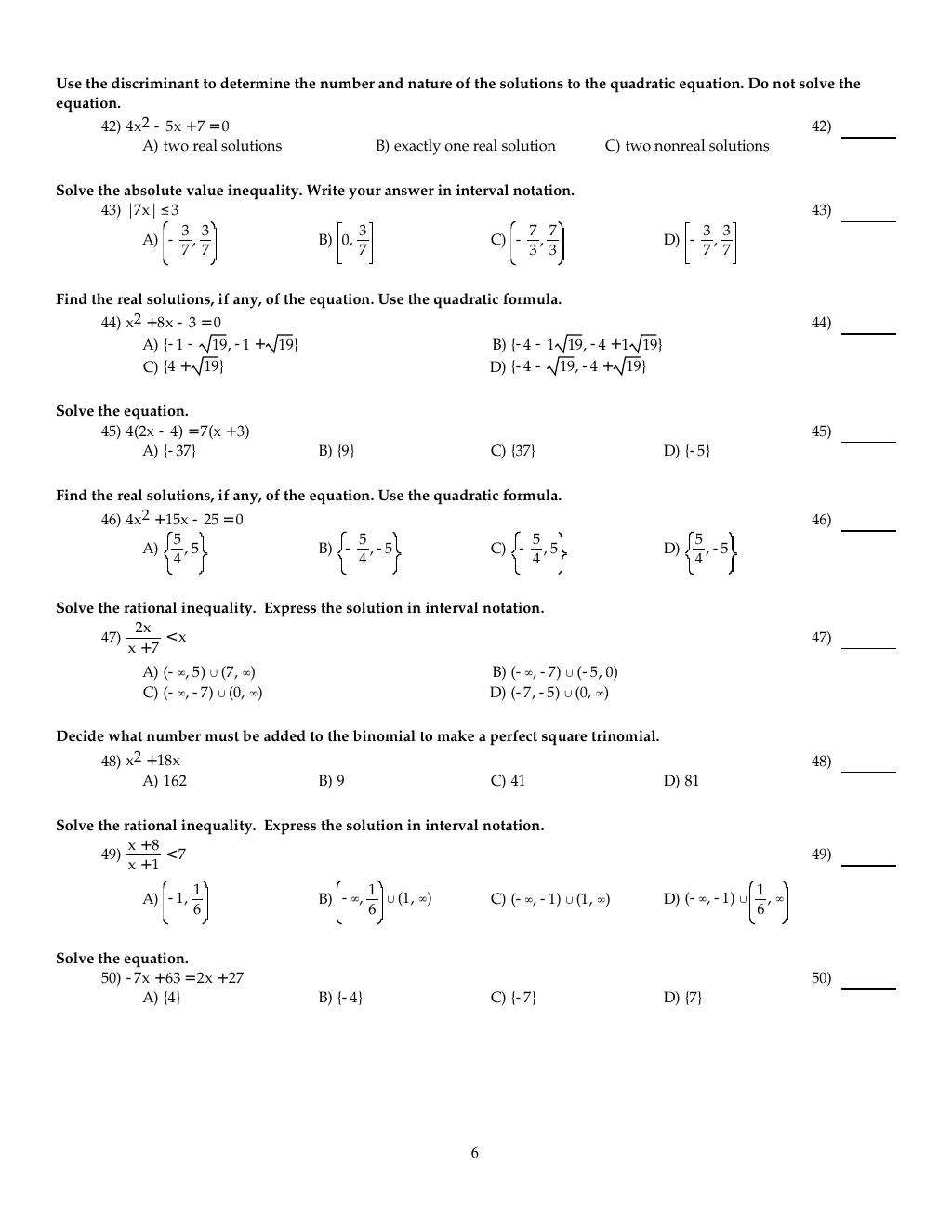 Preview page 7 of TEST BANK for Algebra & Trigonometry, 4th edition by Kirk Trigsted