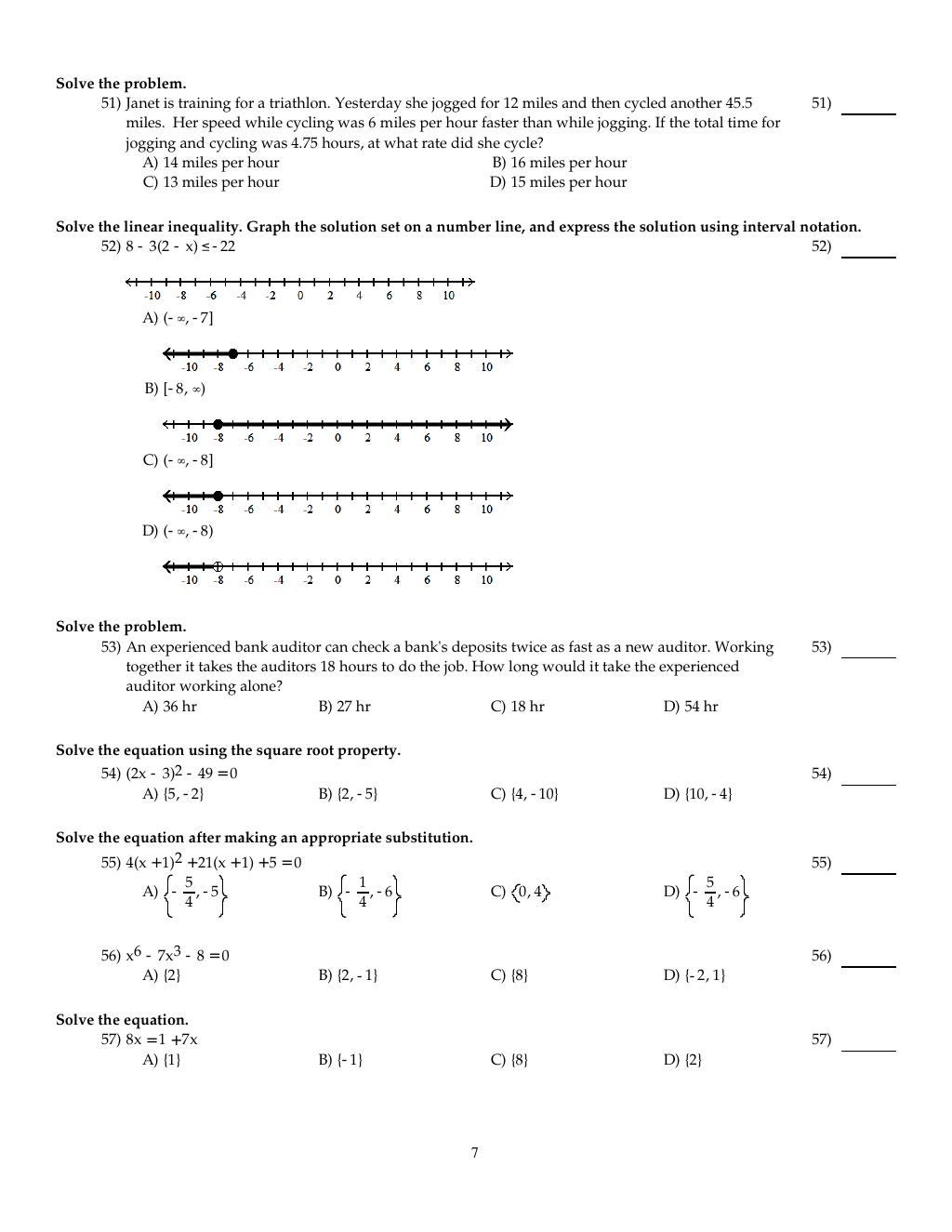 Preview page 8 of TEST BANK for Algebra & Trigonometry, 4th edition by Kirk Trigsted