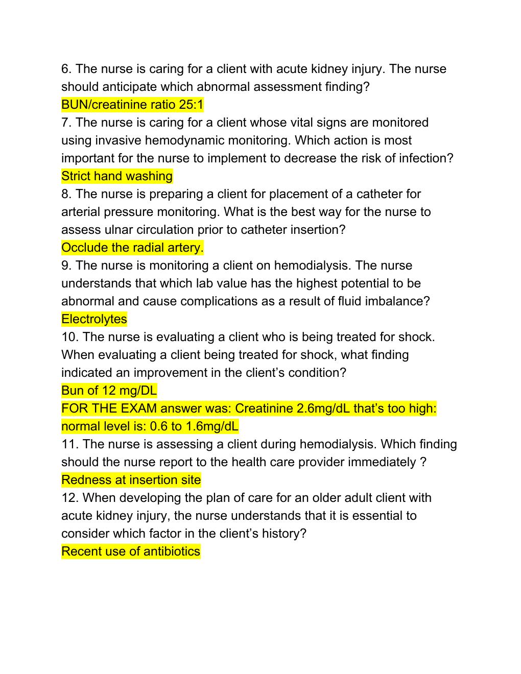 Preview page 2 of NR 341 Complex Adult Health Exam 2