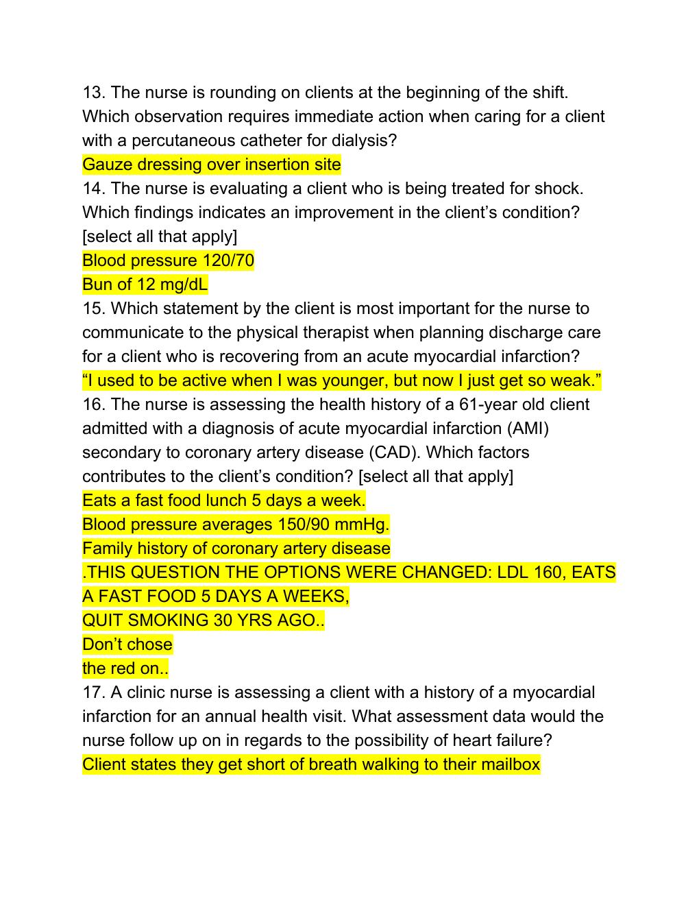 Preview page 3 of NR 341 Complex Adult Health Exam 2
