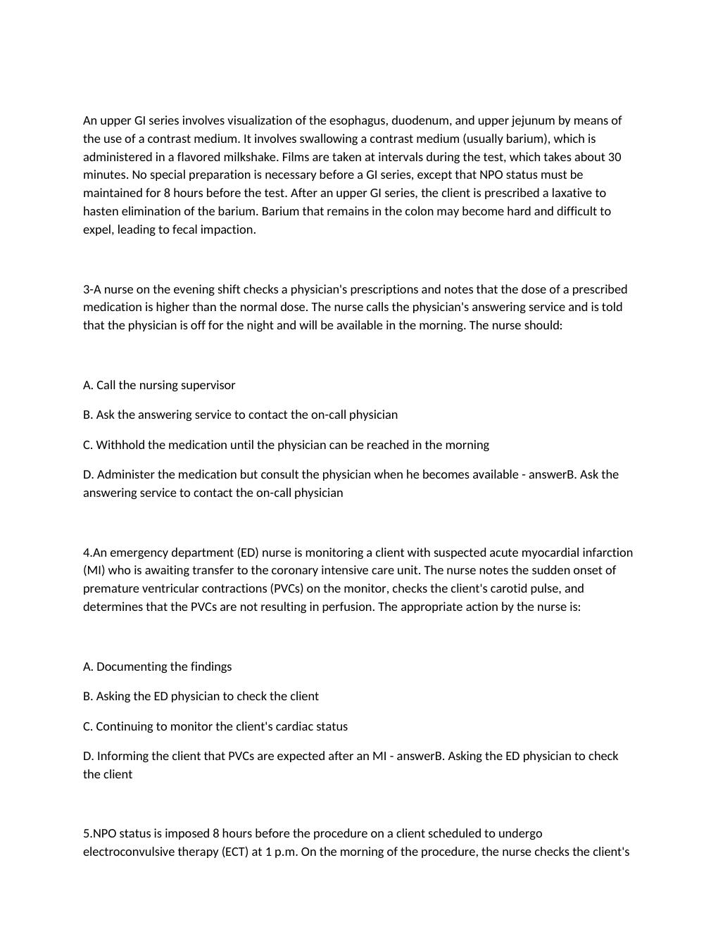 Preview page 2 of HESI Comprehensive Exit Exam 2022  COMPLETE SOLUTION