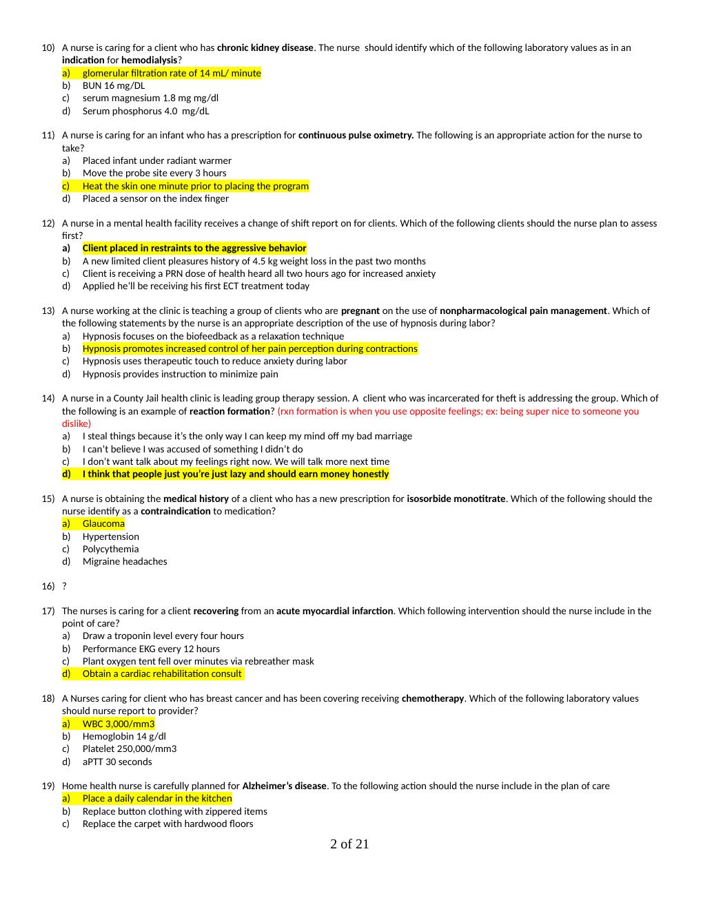 Preview page 2 of ATI COMPREHENSIVE EXIT FINAL 2020 FORM B