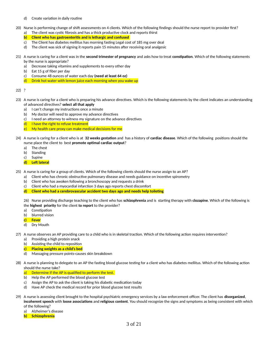 Preview page 3 of ATI COMPREHENSIVE EXIT FINAL 2020 FORM B