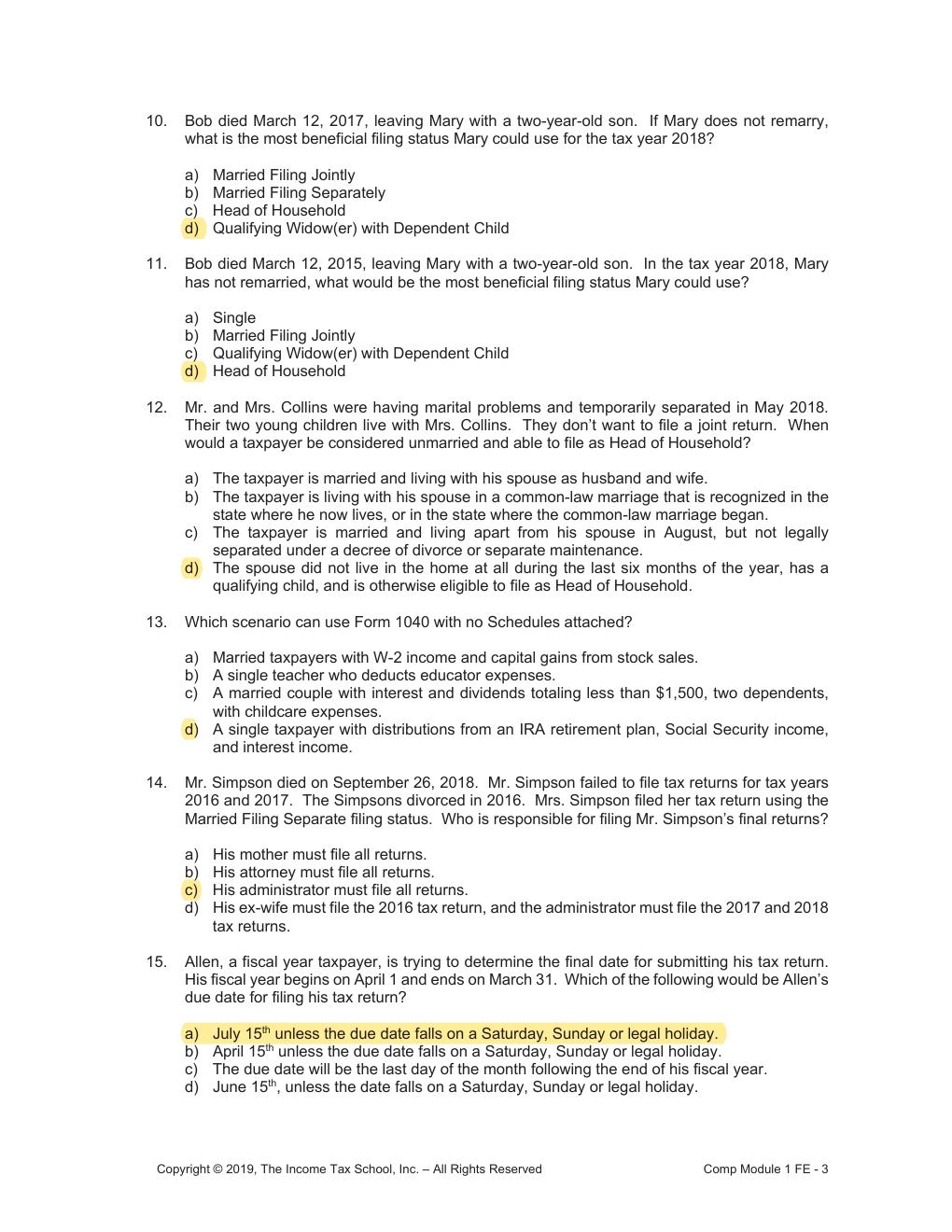 Preview page 3 of Comprehensive Final Exam Module 1