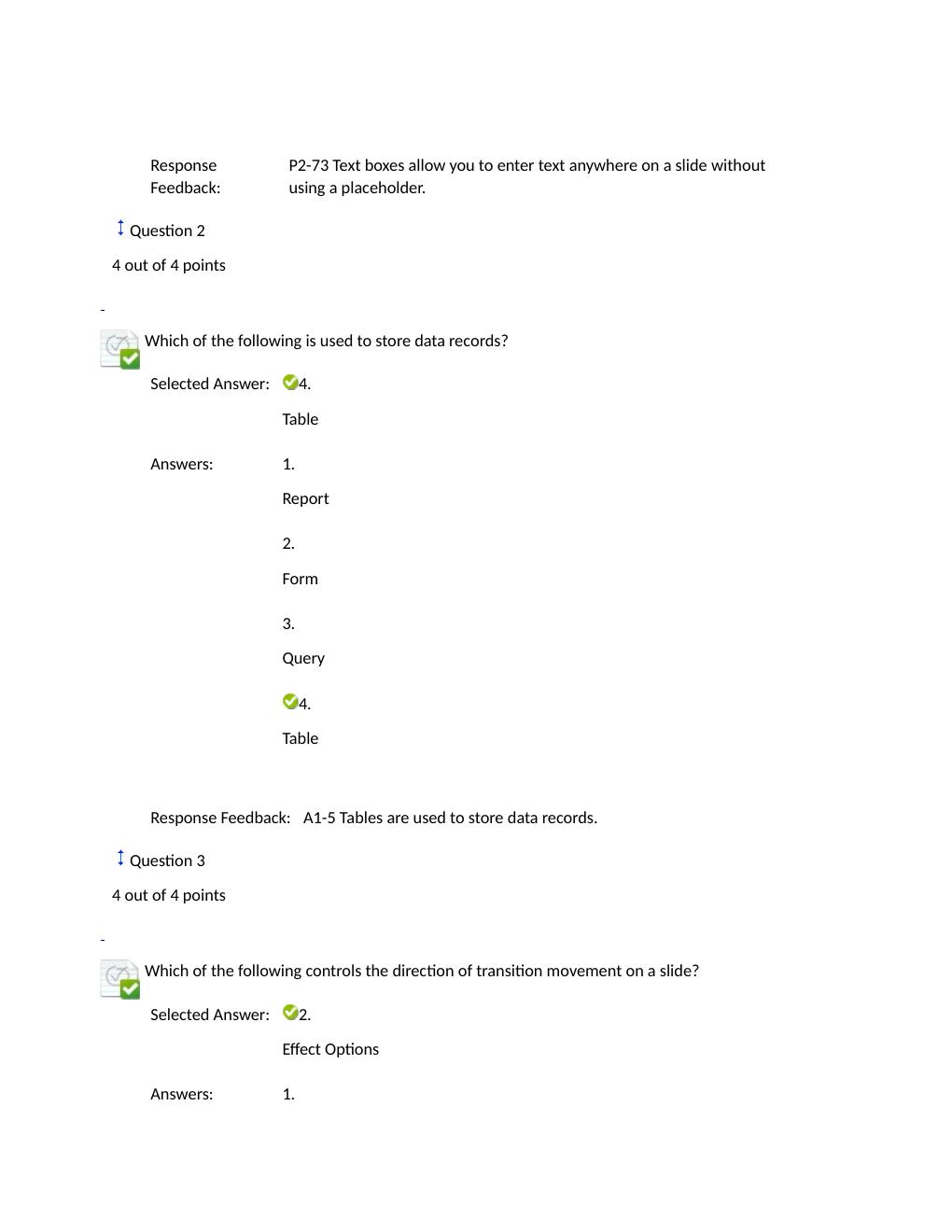Preview page 2 of Introduction to Computers - Week 4 Written Final Exam - Microsoft PowerPoint, Word, Excel, Access