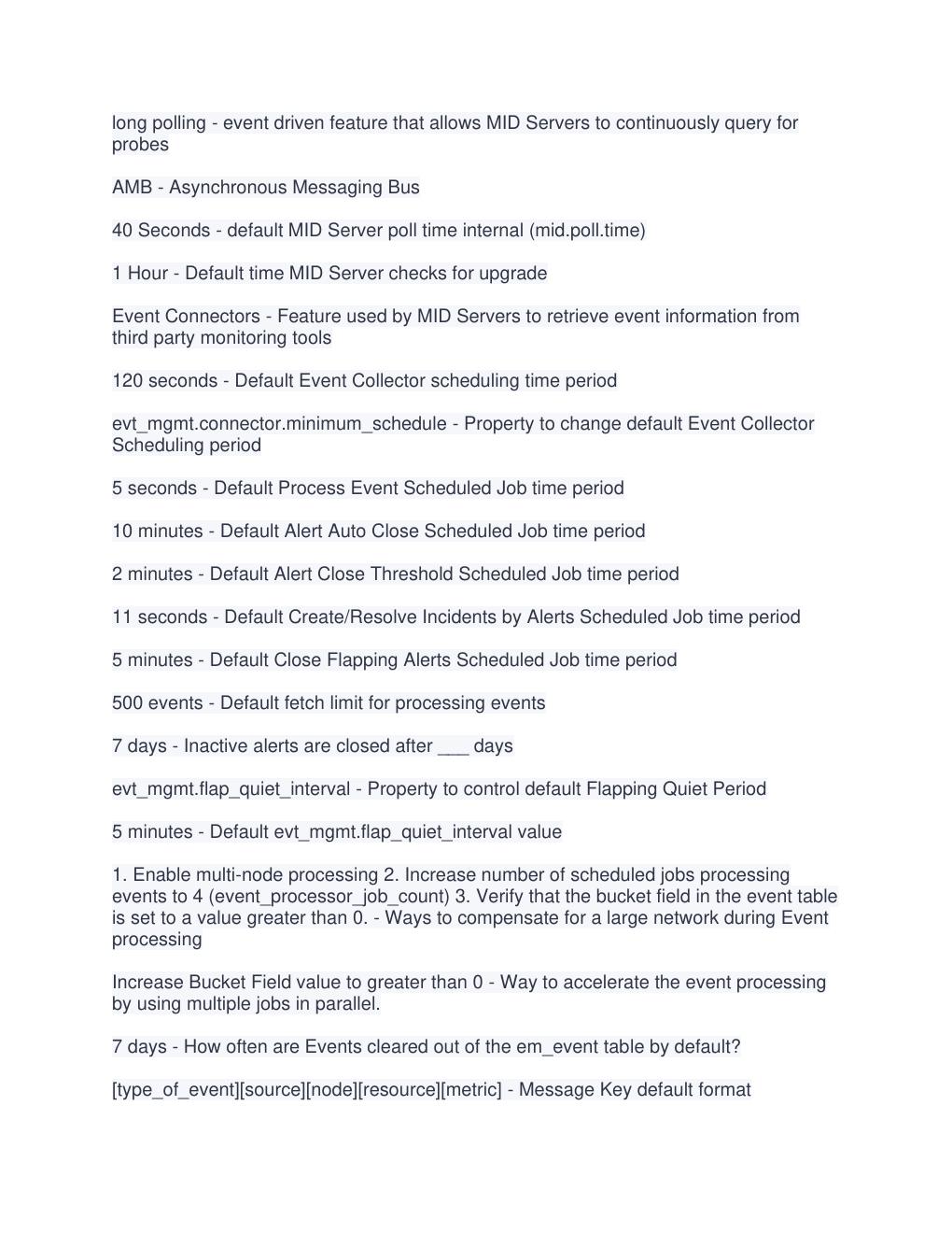 Preview page 2 of ServiceNow Event Management Certified Implementation Specialist Exam