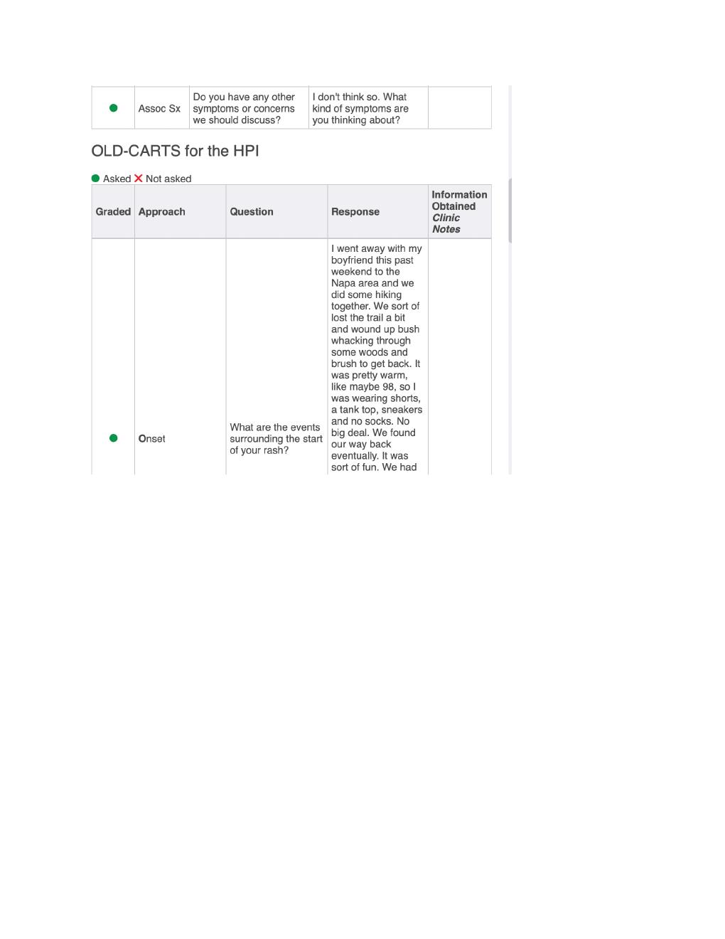 Preview page 2 of iHuman Case Study - KRISTA Hampton - CC:  Allergic dermatitis (?Skin)