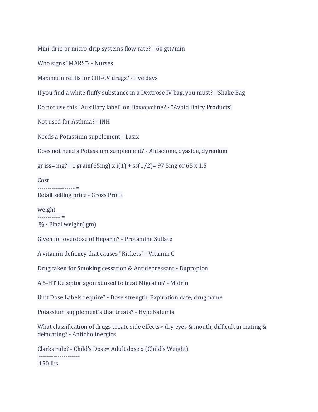 Preview page 2 of PTCB Final Exam Questions And Answers Latest Update 2022 With Complete Solution Rated A.
