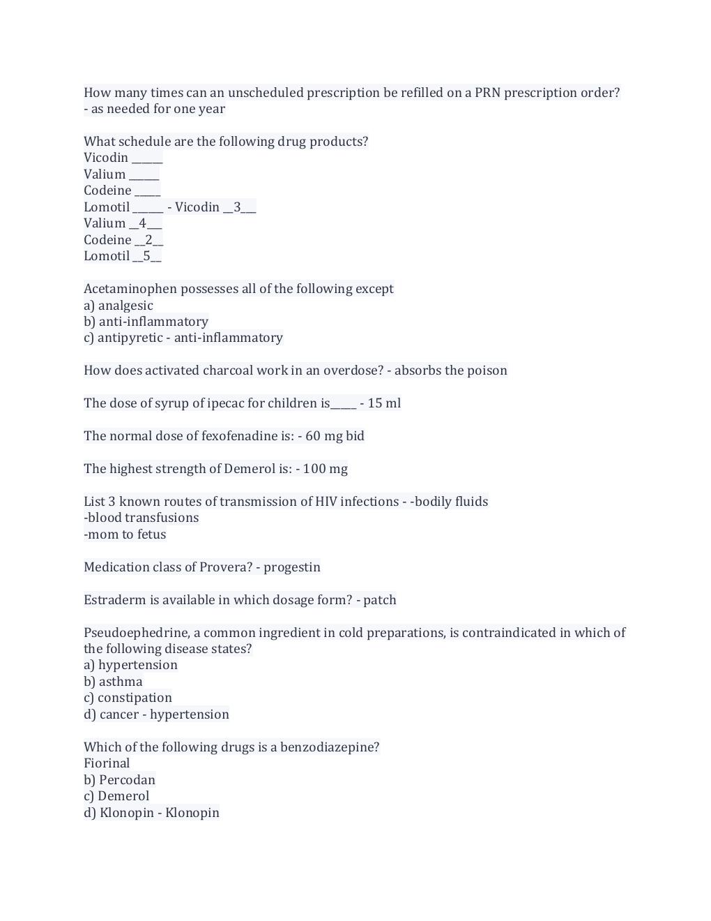 Preview page 3 of PTCB EXAM QUESTIONS AND ANSWERS( LATEST UPDATE 2022 WITH COMPLETE SOLUTION RATED A.