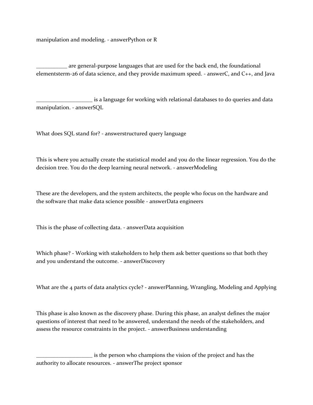 Preview page 2 of D204; The Data Analytics Journey