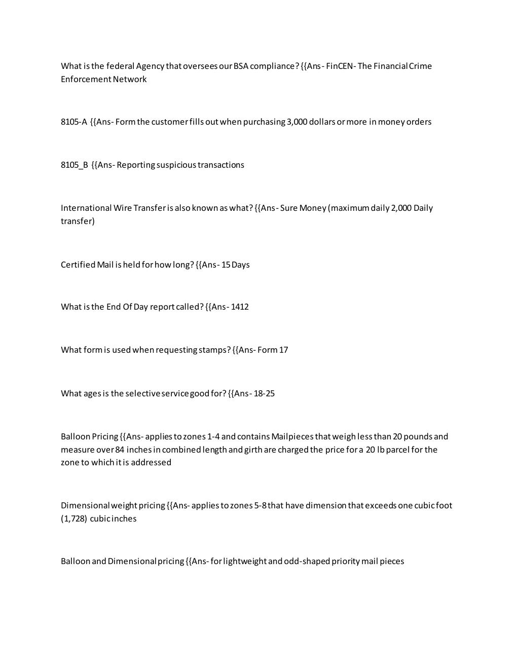 Preview page 2 of USPS 421 Postal Exam