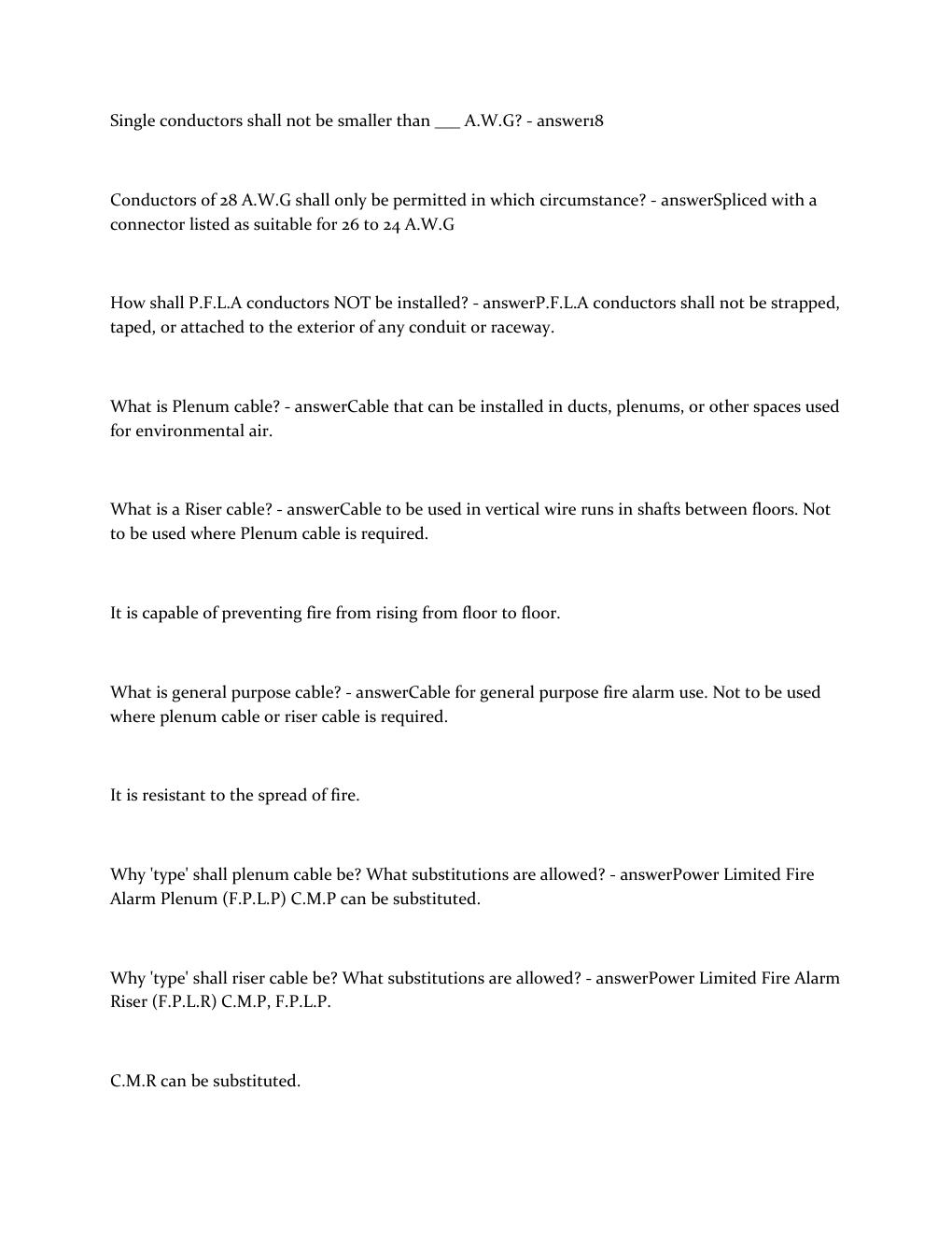 Preview page 2 of TFM 12 FIRE ALARM TECHNICAL 2022 QUESTIONS AND ANSWERS
