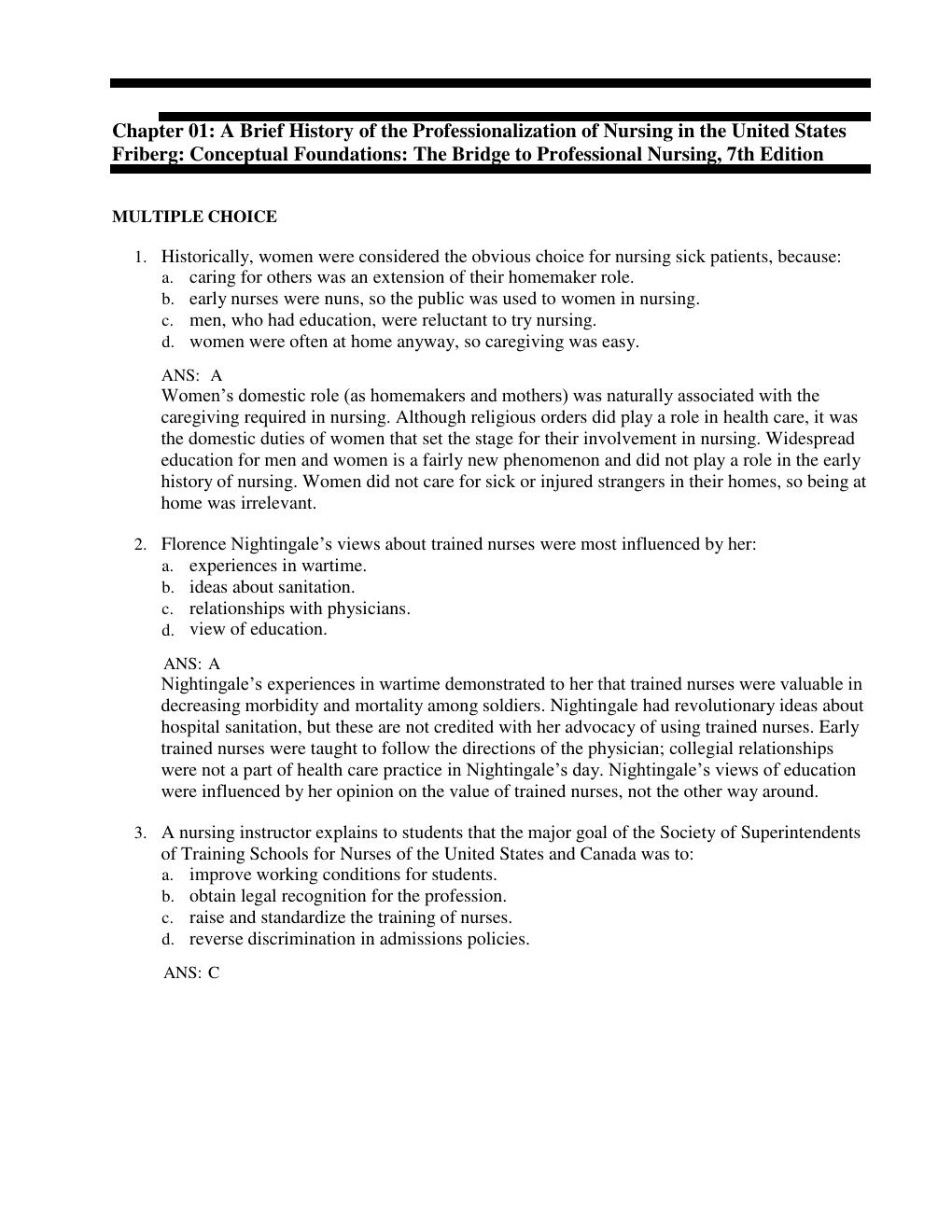 Preview page 2 of Test Bank for Conceptual Foundations 7th Edition by Friberg