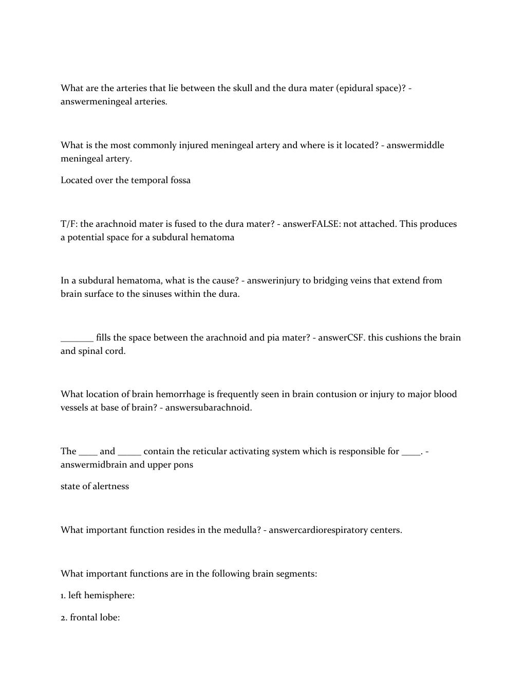 Preview page 2 of ATLS Written Review New 2022 Update
