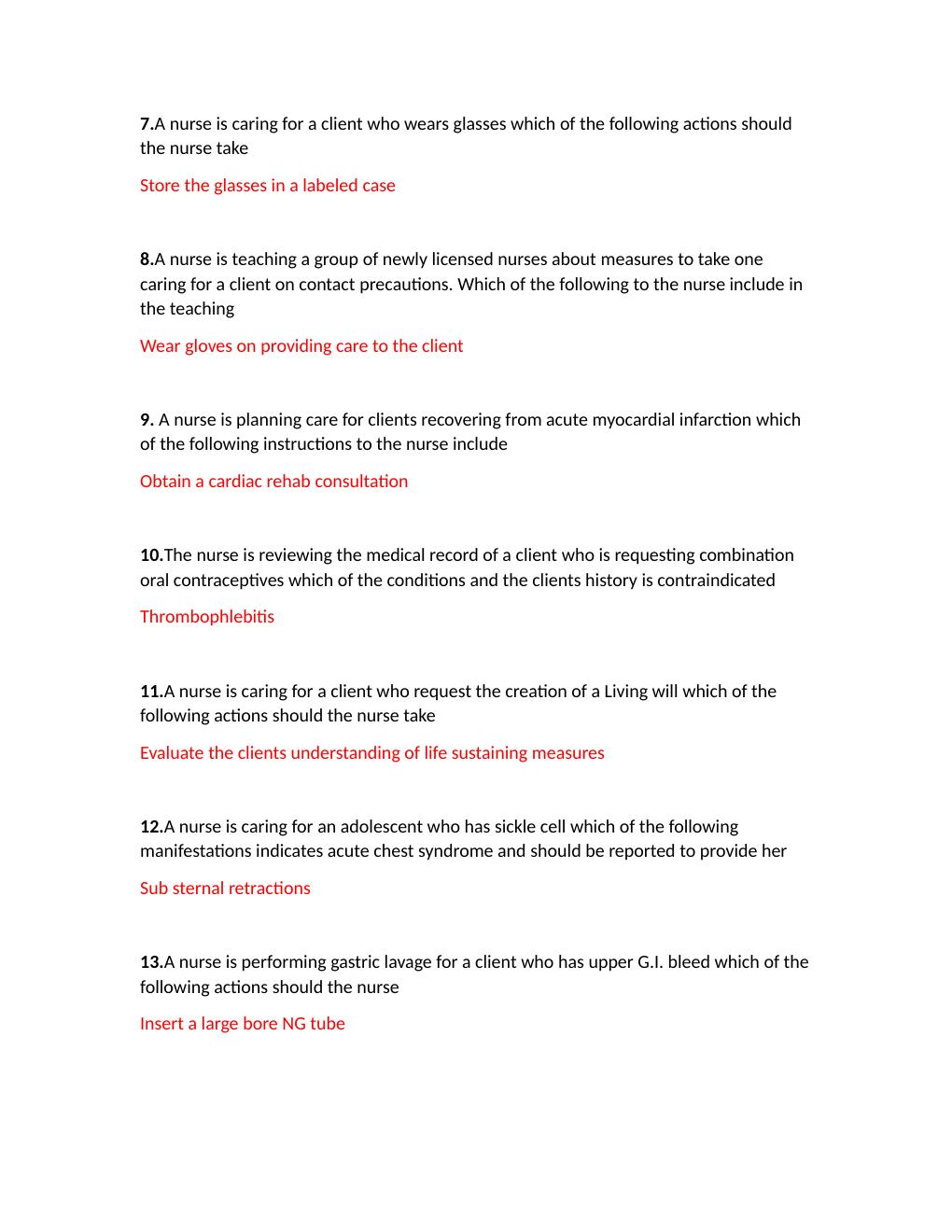 Preview page 2 of RN COMPREHENSIVE PREDICTOR 2019 (150 Questions And Answers)