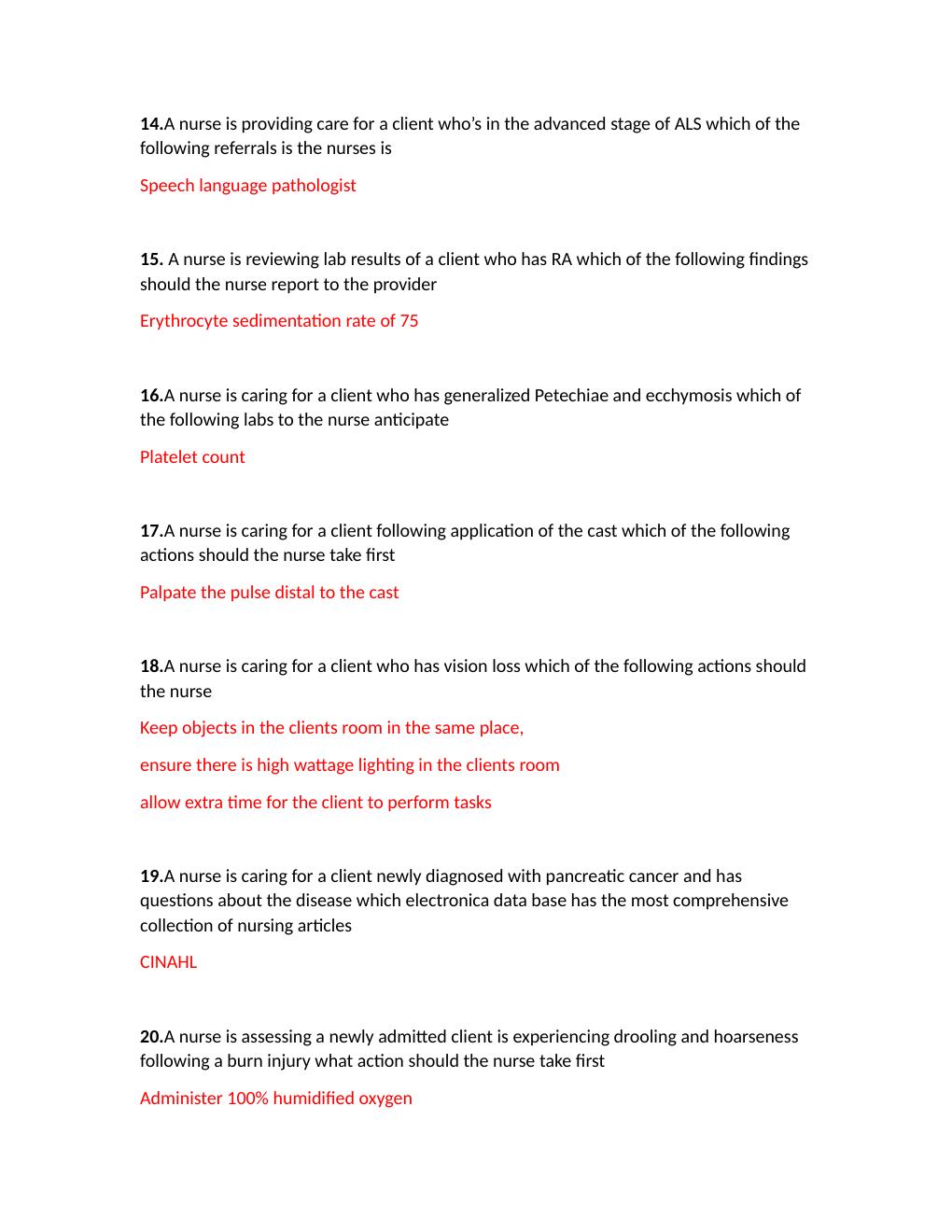 Preview page 3 of RN COMPREHENSIVE PREDICTOR 2019 (150 Questions And Answers)