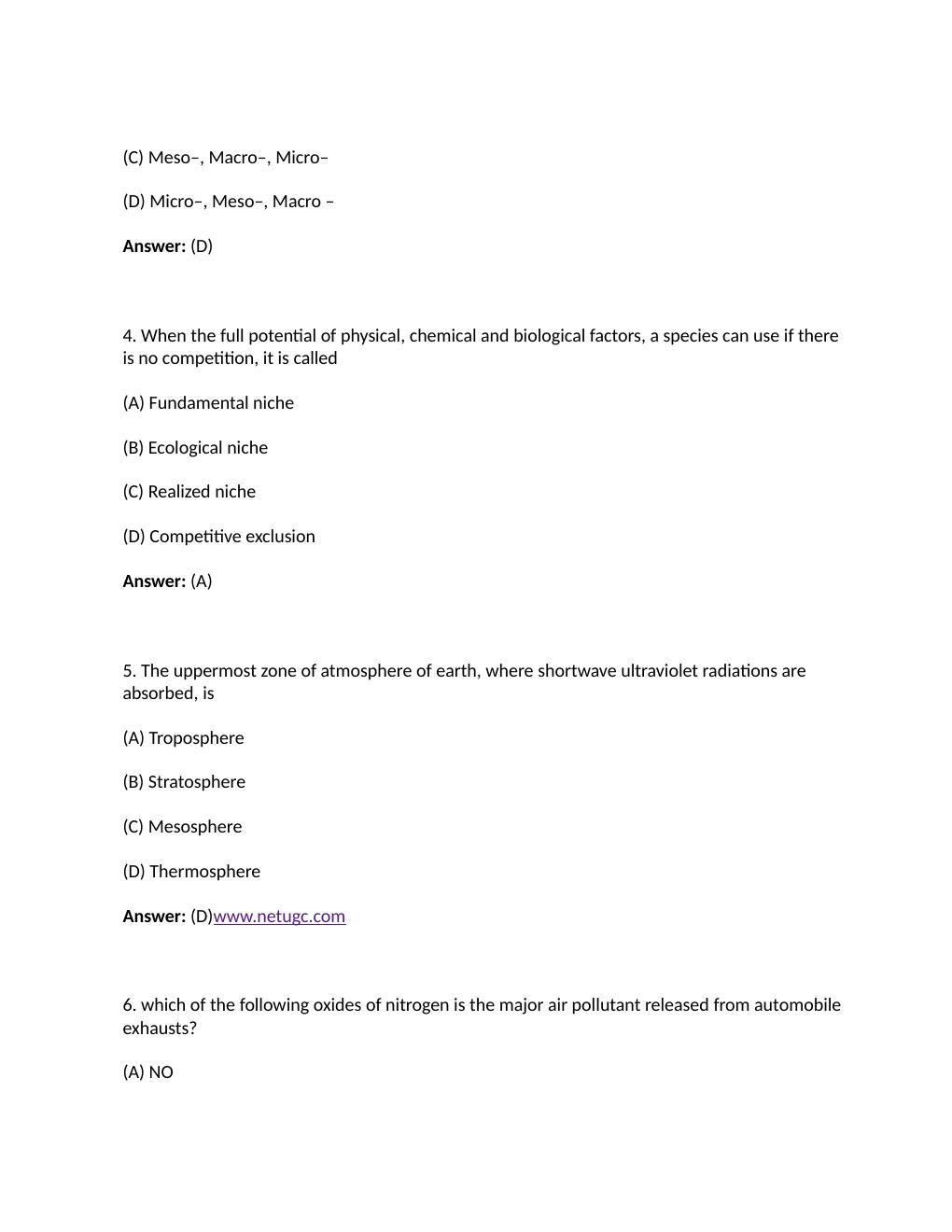 Preview page 2 of Environmental Sciences Test Bank 2022
