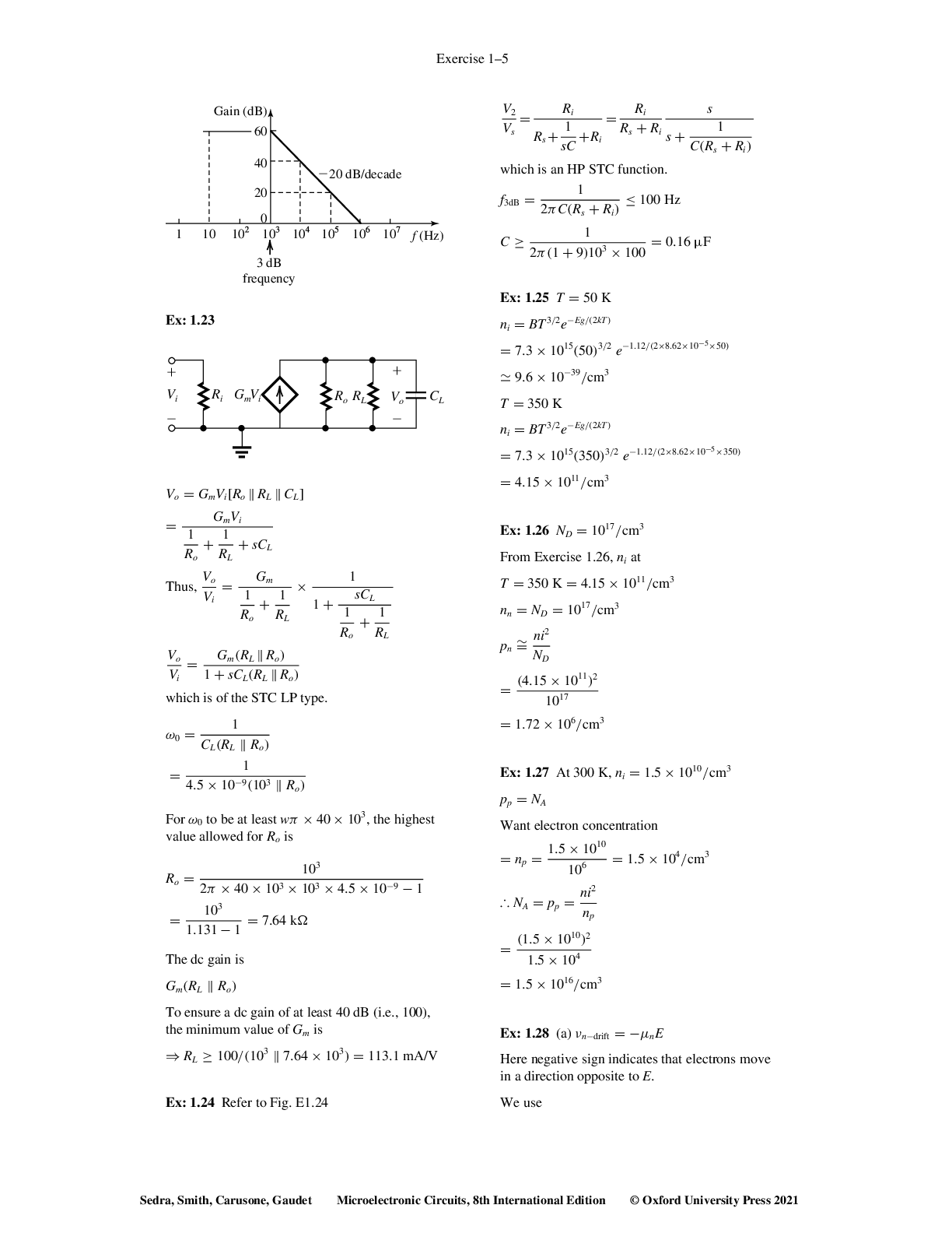 Preview page 2 of Solutions Manual for Microelectronic Circuits 8th Edition by Sedra, Smith, Carusone, Gaudet