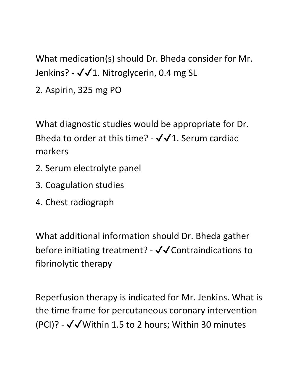 Preview page 3 of ALS/ACLS - Team Response Scenario - Ross Jenkins [2022] COMPLETE SOLUTION