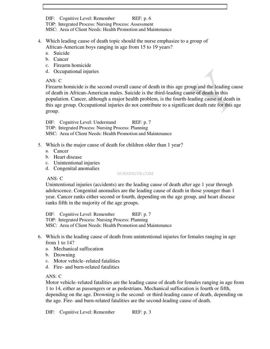 Preview page 3 of TEST BANK for Wong's Essentials of Pediatric Nursing 10th Edition by Marilyn J. Hockenberry, David Wilson