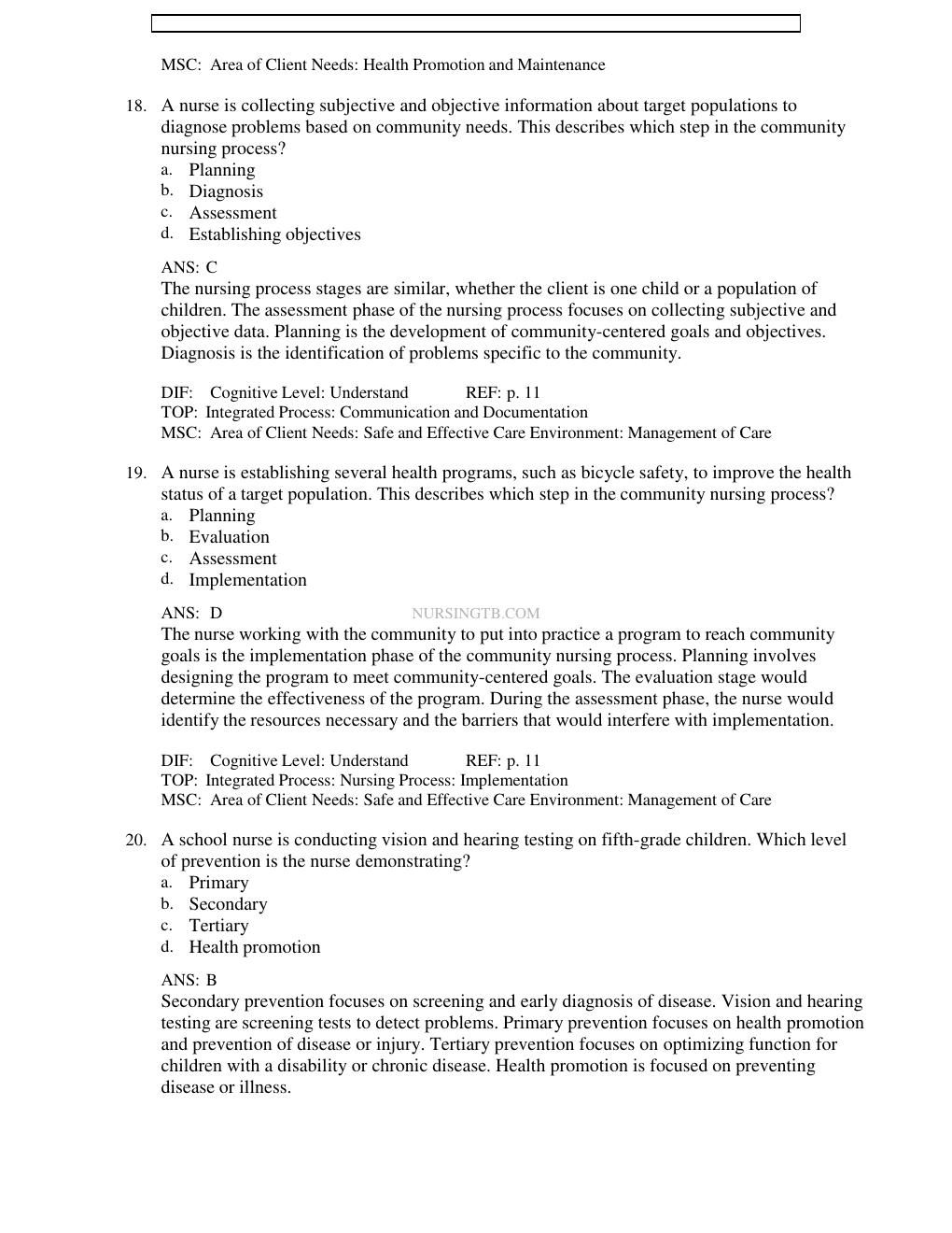 Preview page 8 of TEST BANK for Wong's Essentials of Pediatric Nursing 10th Edition by Marilyn J. Hockenberry, David Wilson