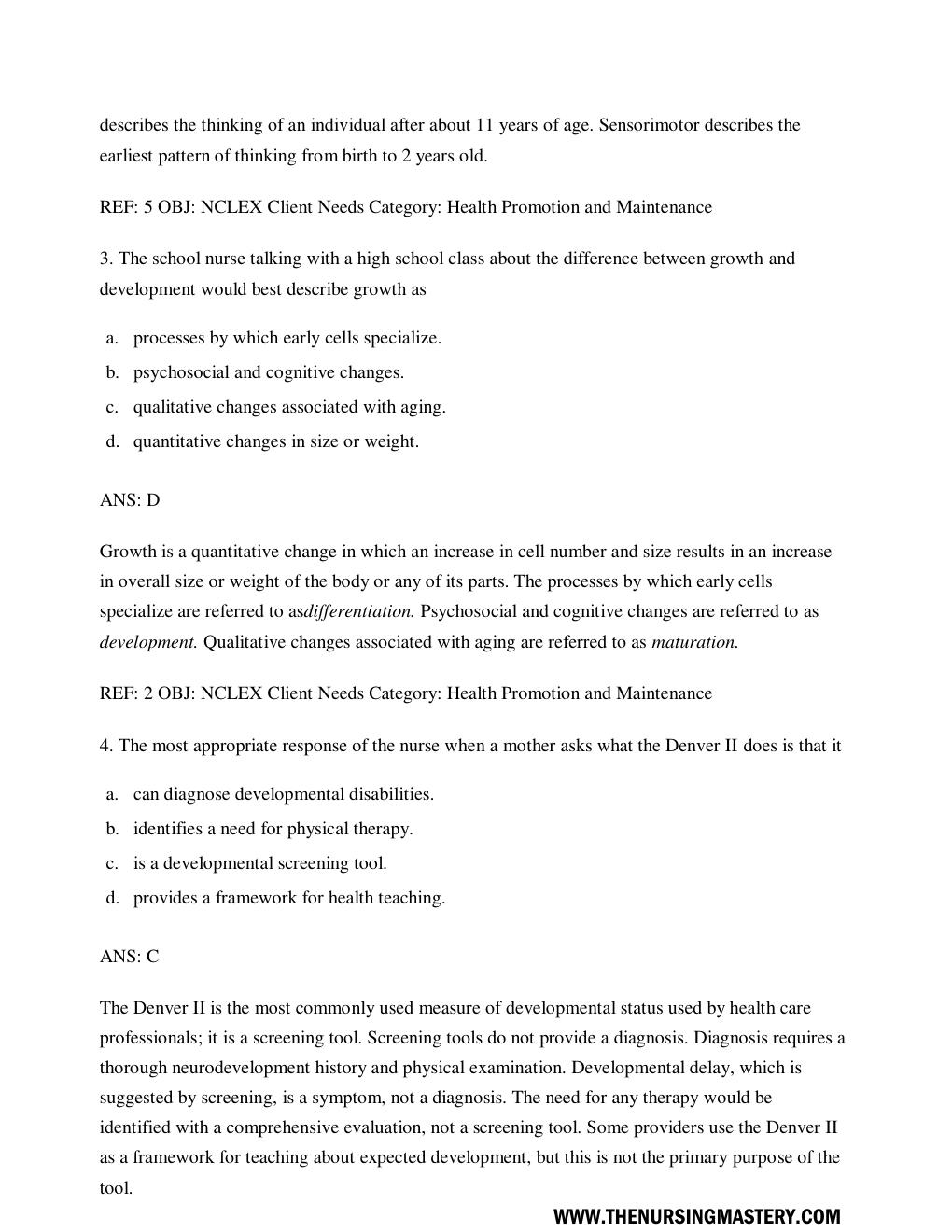 Preview page 3 of Test Bank for Advanced Practice Nursing: Essentials for Role Development 4th Edition Joel