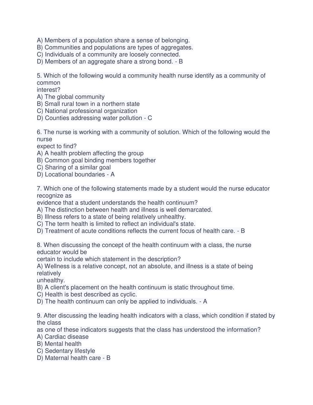 Preview page 2 of community health chapter 1