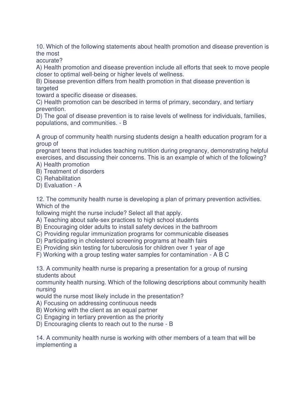 Preview page 3 of community health chapter 1