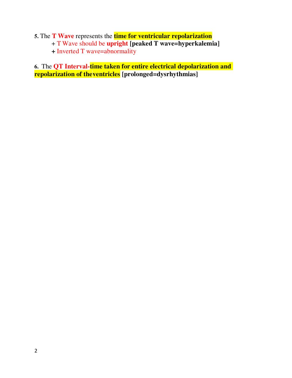Preview page 2 of NR 341 Critical Care Exam II Notes Latest Updated