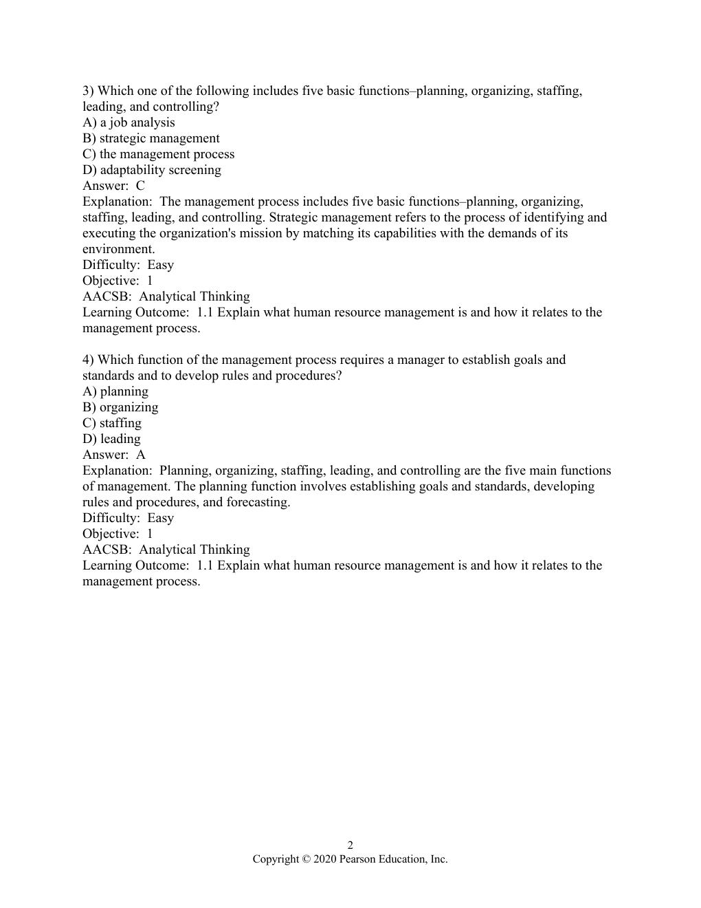Preview page 3 of Test Bank for Human Resource Management, 16th edition By Gary Dessler